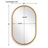 Furnishings Discovery Direct Home Decor The Pill Gold Mirror