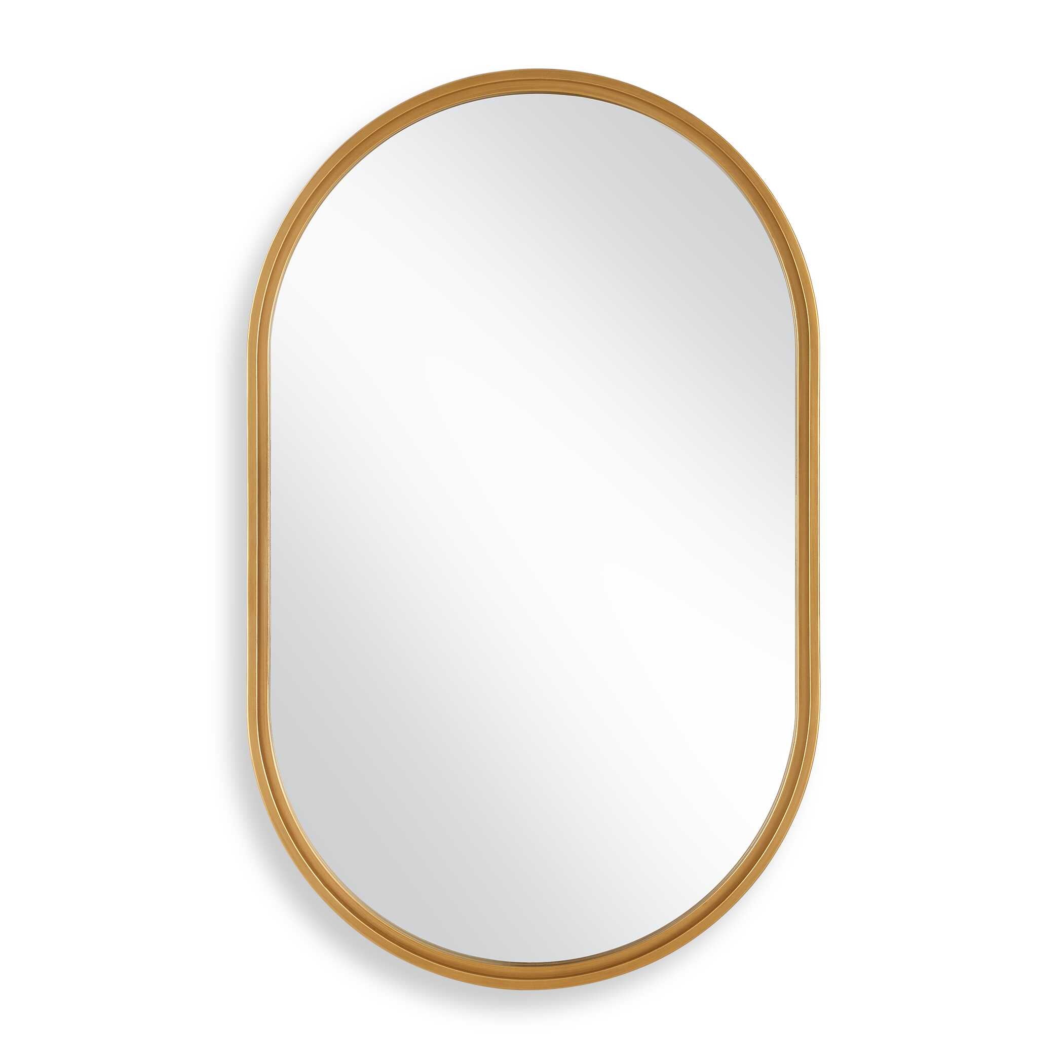 Furnishings Discovery Direct Home Decor The Pill Gold Mirror