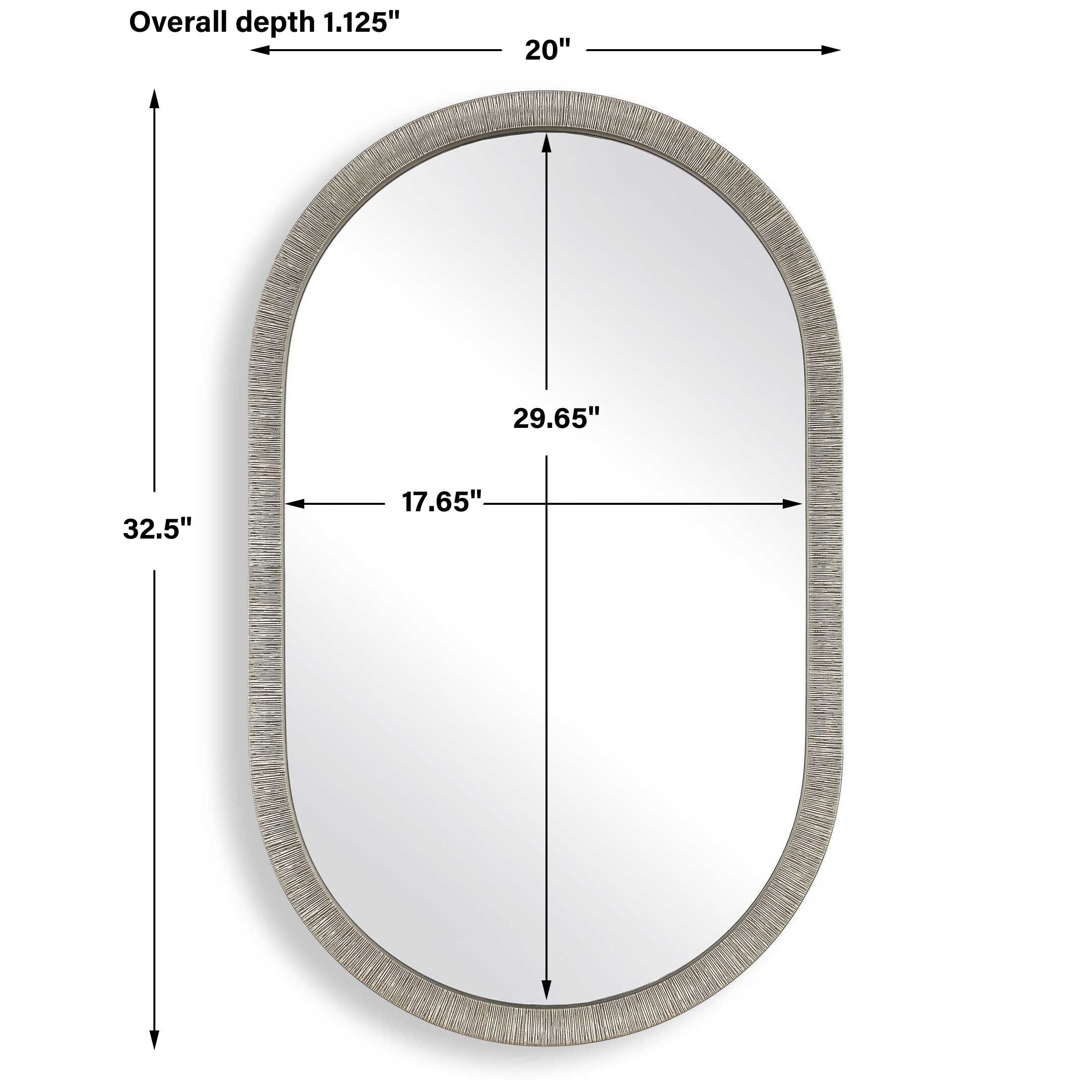 Furnishings Discovery Direct Home Decor The Pill Silver Mirror