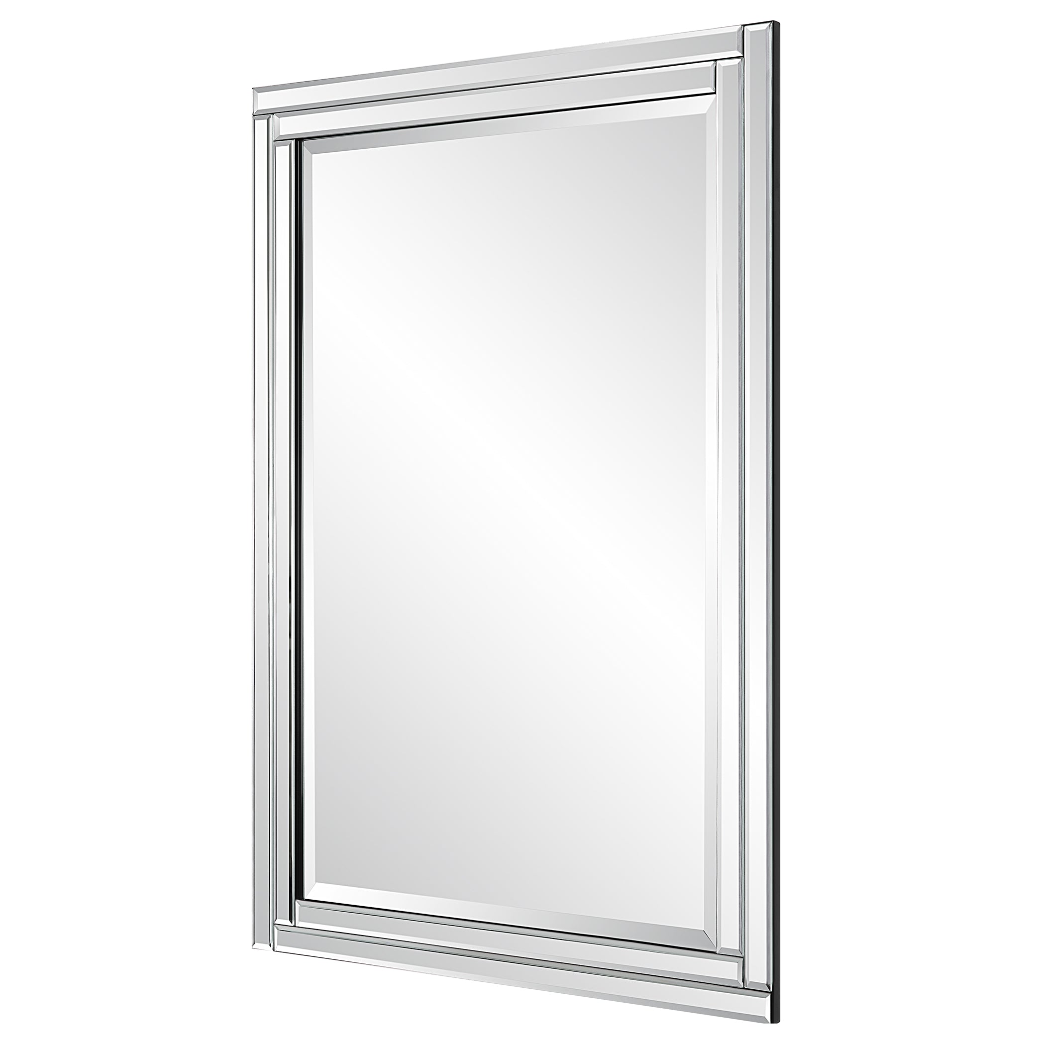 Furniture Direct Discount Home Decor Aged Pine Beveled Mirror