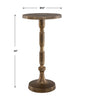 Furniture Direct Discount Home Decor Antique Brass Alex drink table