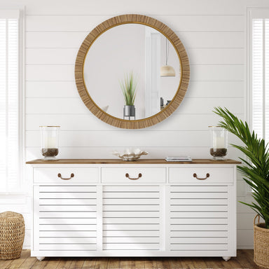 Furniture Direct Discount Home Decor Bella Rattan Mirror