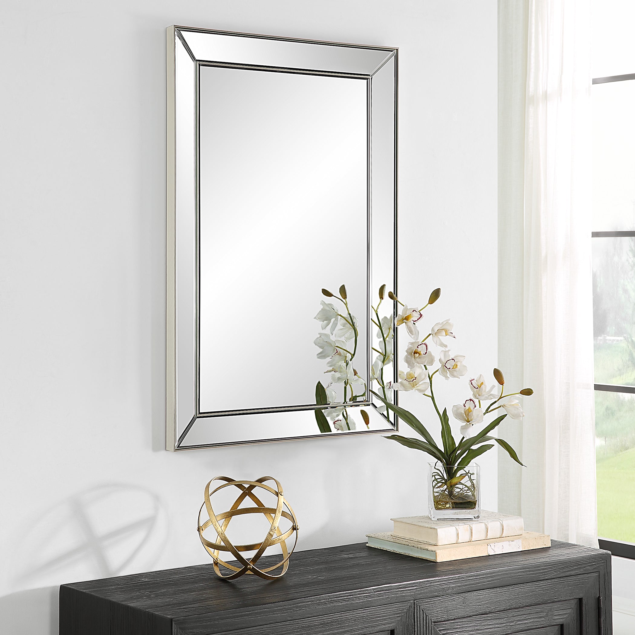 Furniture Direct Discount Home Decor Beveled Reflections Mirror