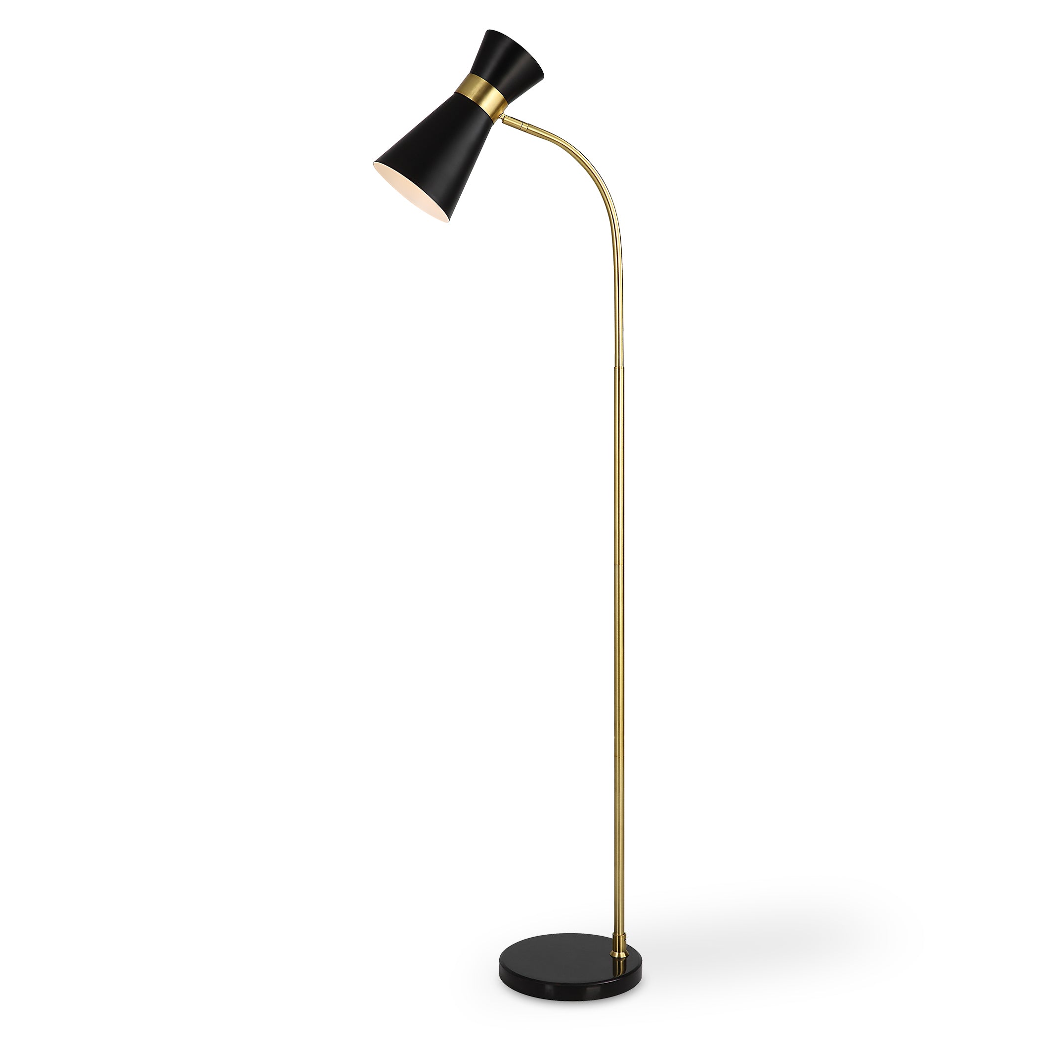 Furniture Direct Discount Lighting Black Cone Floor Lamp