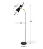 Furniture Direct Discount Lighting Black Cone Floor Lamp