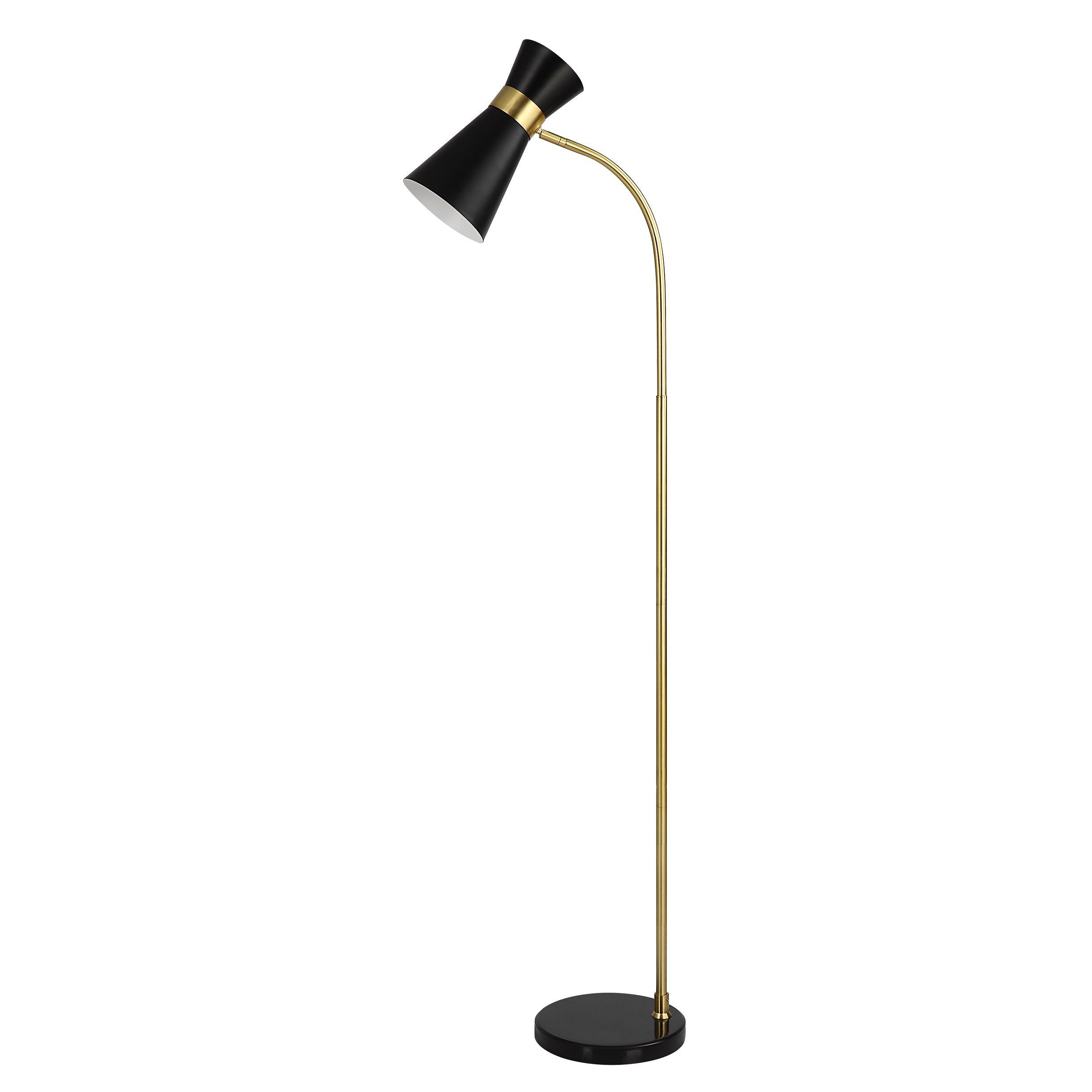 Furniture Direct Discount Lighting Black Cone Floor Lamp