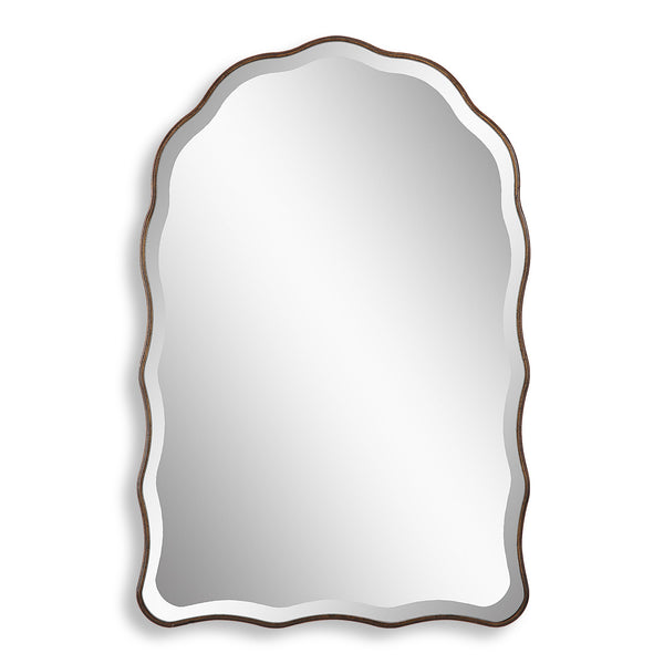 Furniture Direct Discount Home Decor Bronze Scalloped Mirror