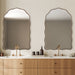 Furniture Direct Discount Home Decor Bronze Scalloped Mirror