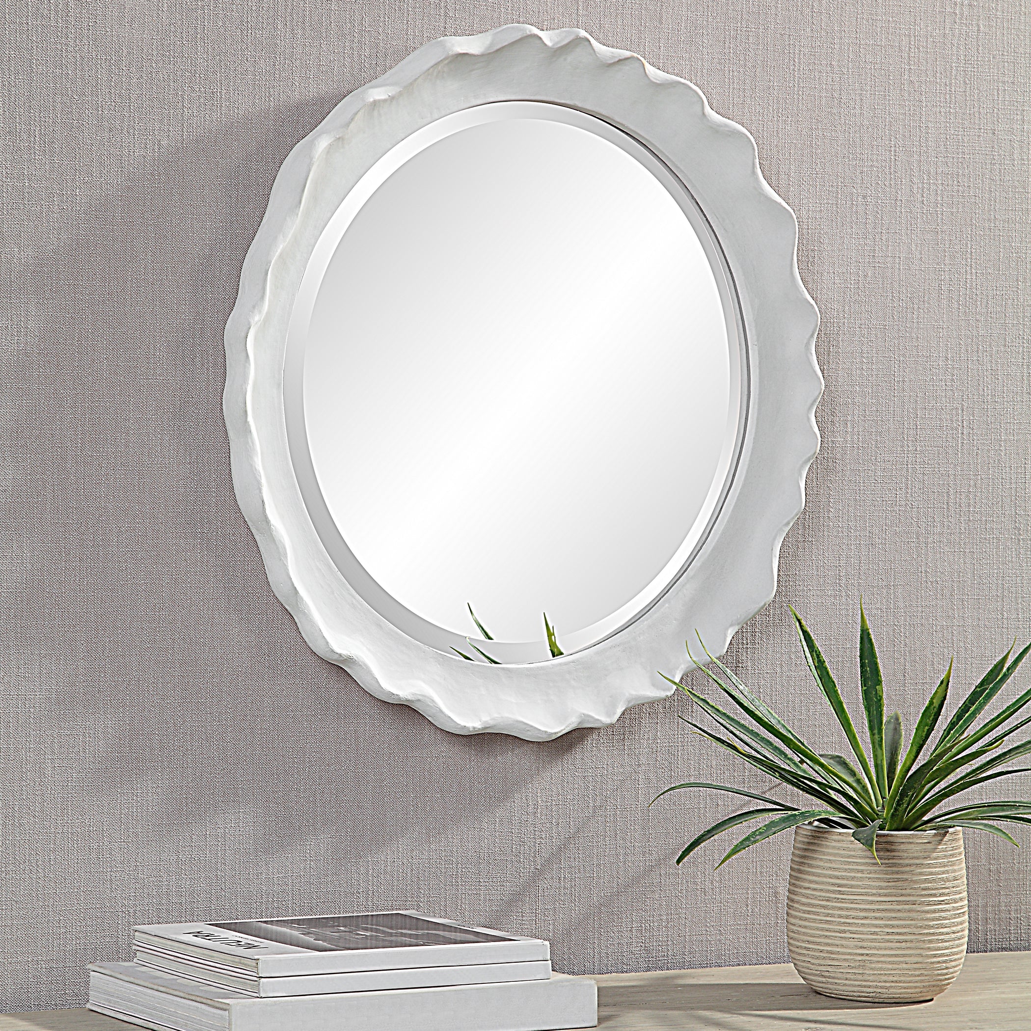 Furniture Direct Discount Home Decor Coastal White Mirror