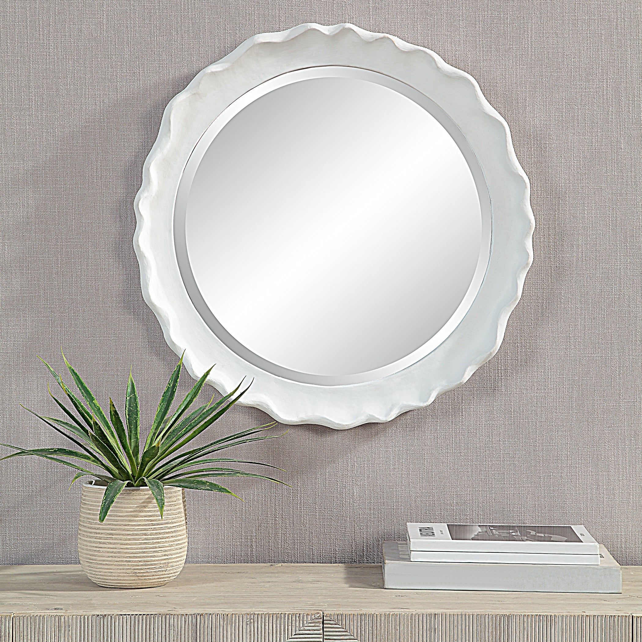 Furniture Direct Discount Home Decor Coastal White Mirror