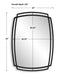 Furniture Direct Discount Home Decor Contempo Curved Mirror