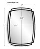 Furniture Direct Discount Home Decor Contempo Curved Mirror