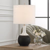 Furniture Direct Discount Lighting Matte Black Creamic Accent Lamp