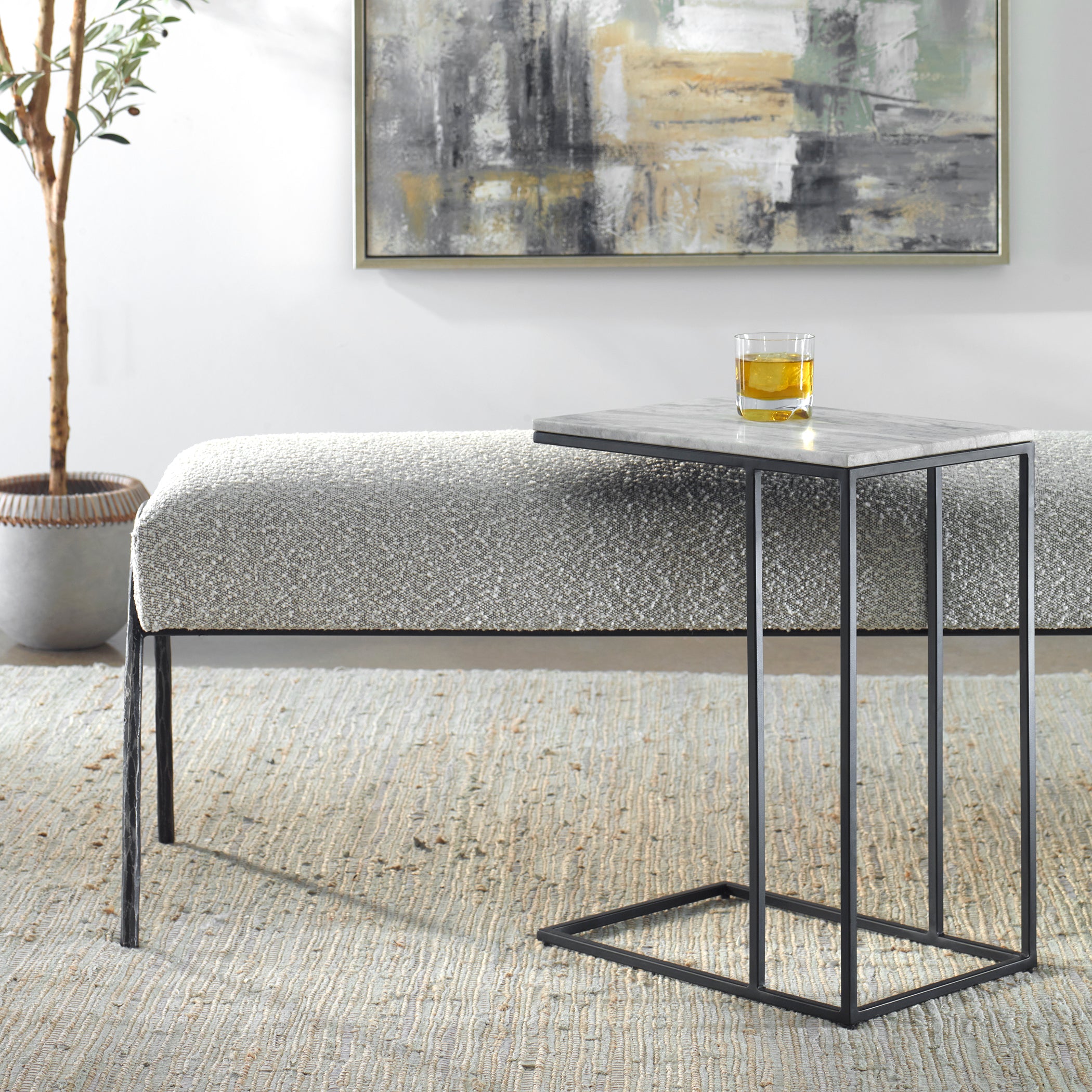 Furniture Direct Discount Home Decor More Honed Marble Accent Table