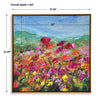 Furniture Direct Discount Home Decor Red Poppy Framed Canvas