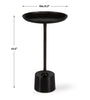 Furniture Direct Discount Home Decor Round Aluminum Accent Table