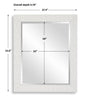 Furniture Direct Discount Home Decor Simply White Mirror