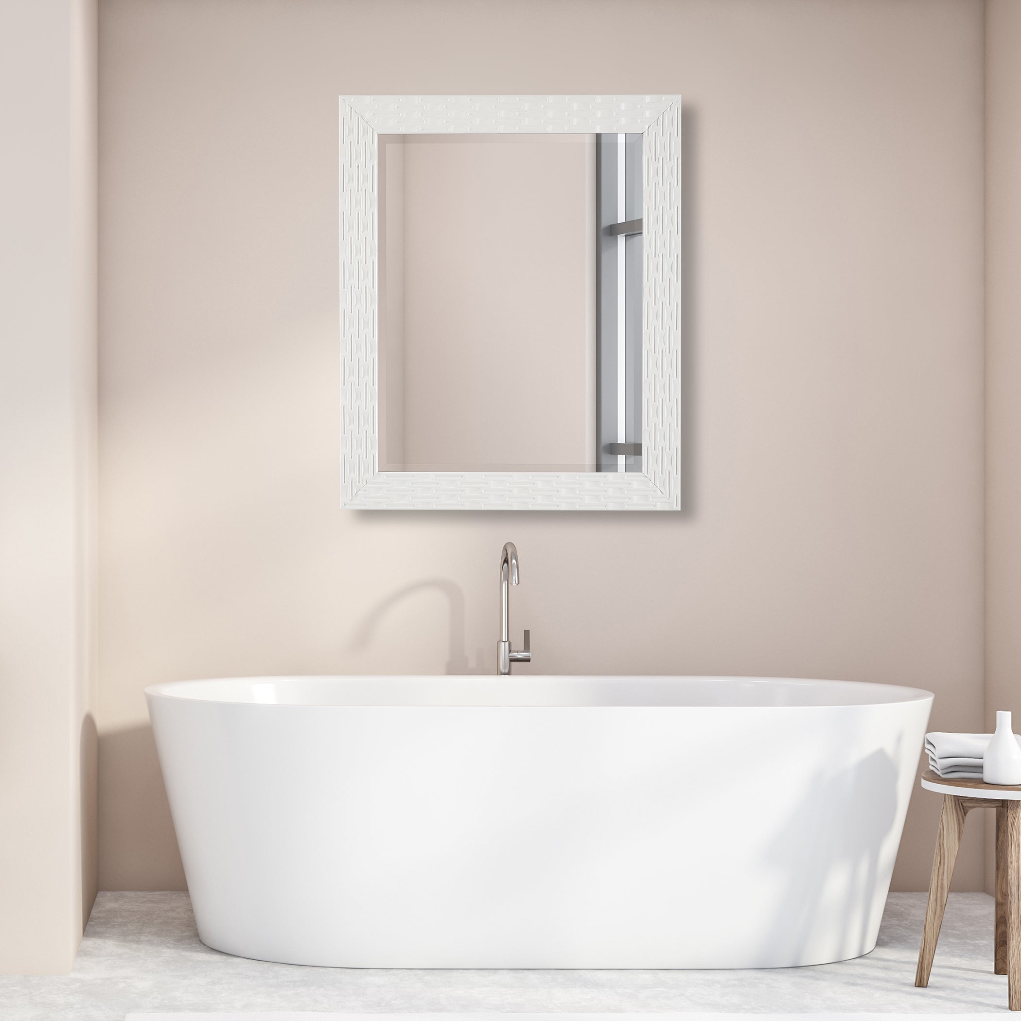 Furniture Direct Discount Home Decor Simply White Mirror