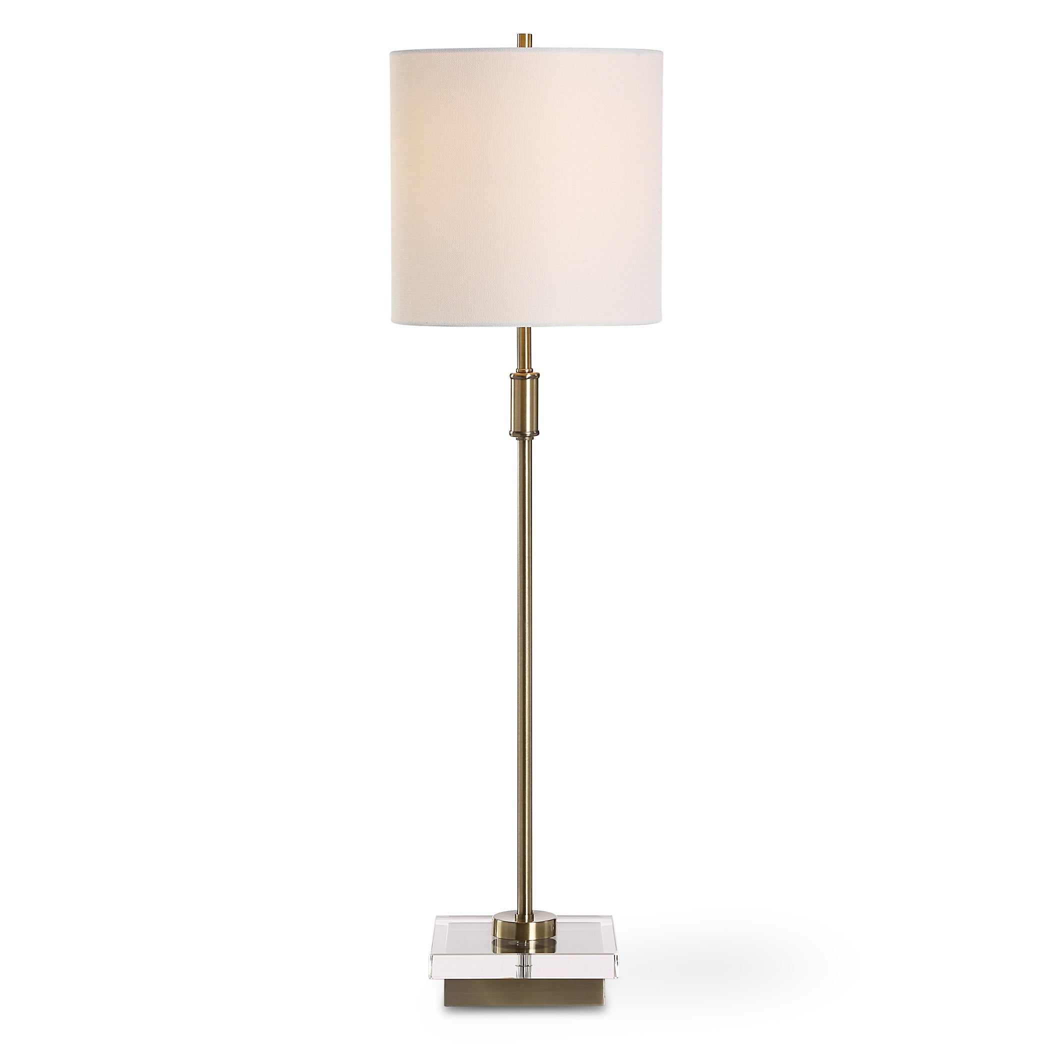 Furniture Direct Discount Lighting Slender Antique Brass Buffet Lamp