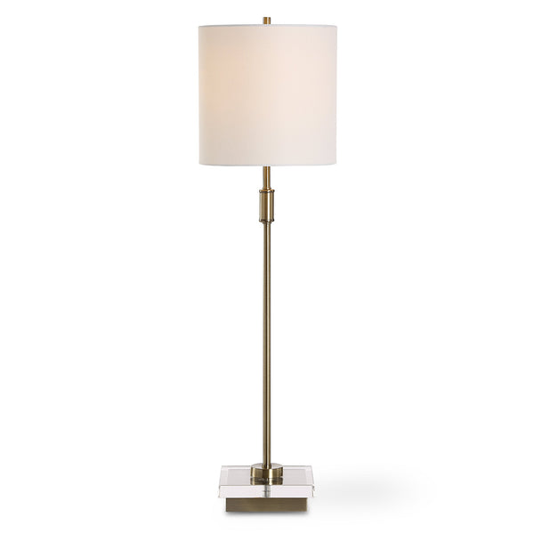 Furniture Direct Discount Lighting Slender Antique Brass Buffet Lamp