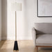 Furniture Direct Discount Lighting Slender Antiqued Brass Floor Lamp