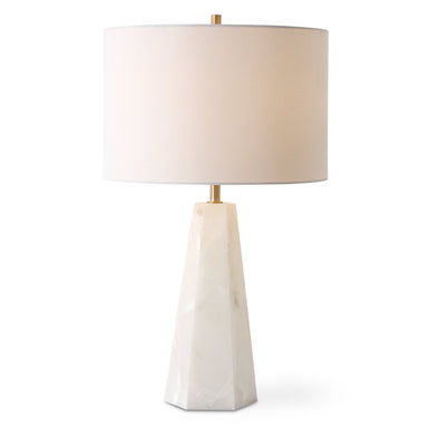 Furniture Direct Discount Lighting Tapered Hexagon Shaped Marble Accent Lamp
