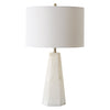 Furniture Direct Discount Lighting Tapered Hexagon Shaped Marble Accent Lamp