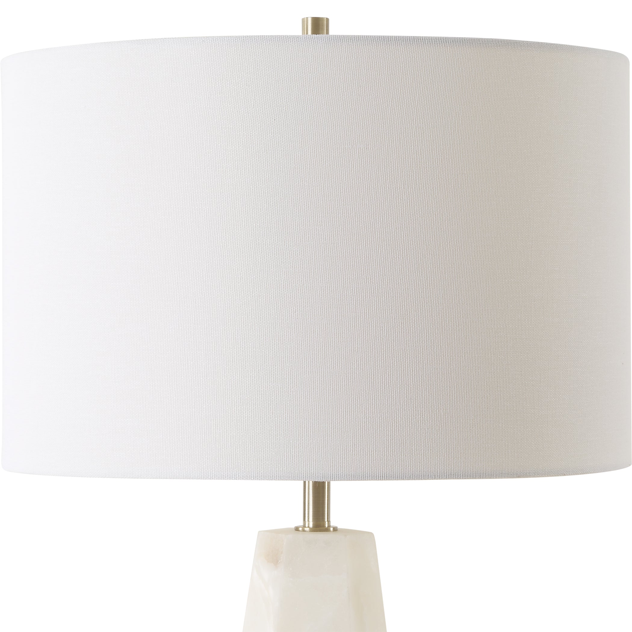 Furniture Direct Discount Lighting Tapered Hexagon Shaped Marble Accent Lamp