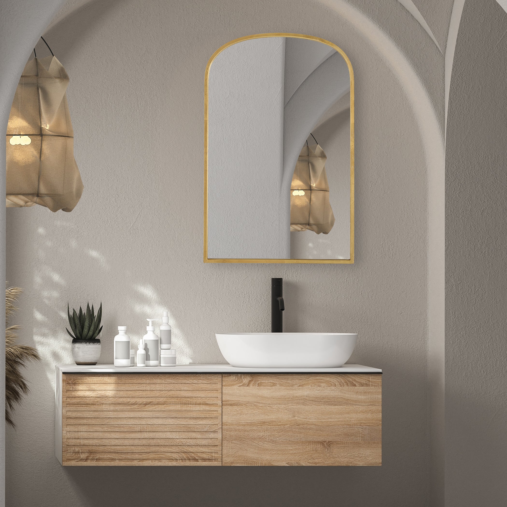 Furniture Direct Discount Home Decor The Annabelle Arch Gold Mirror