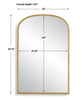 Furniture Direct Discount Home Decor The Annabelle Arch Gold Mirror