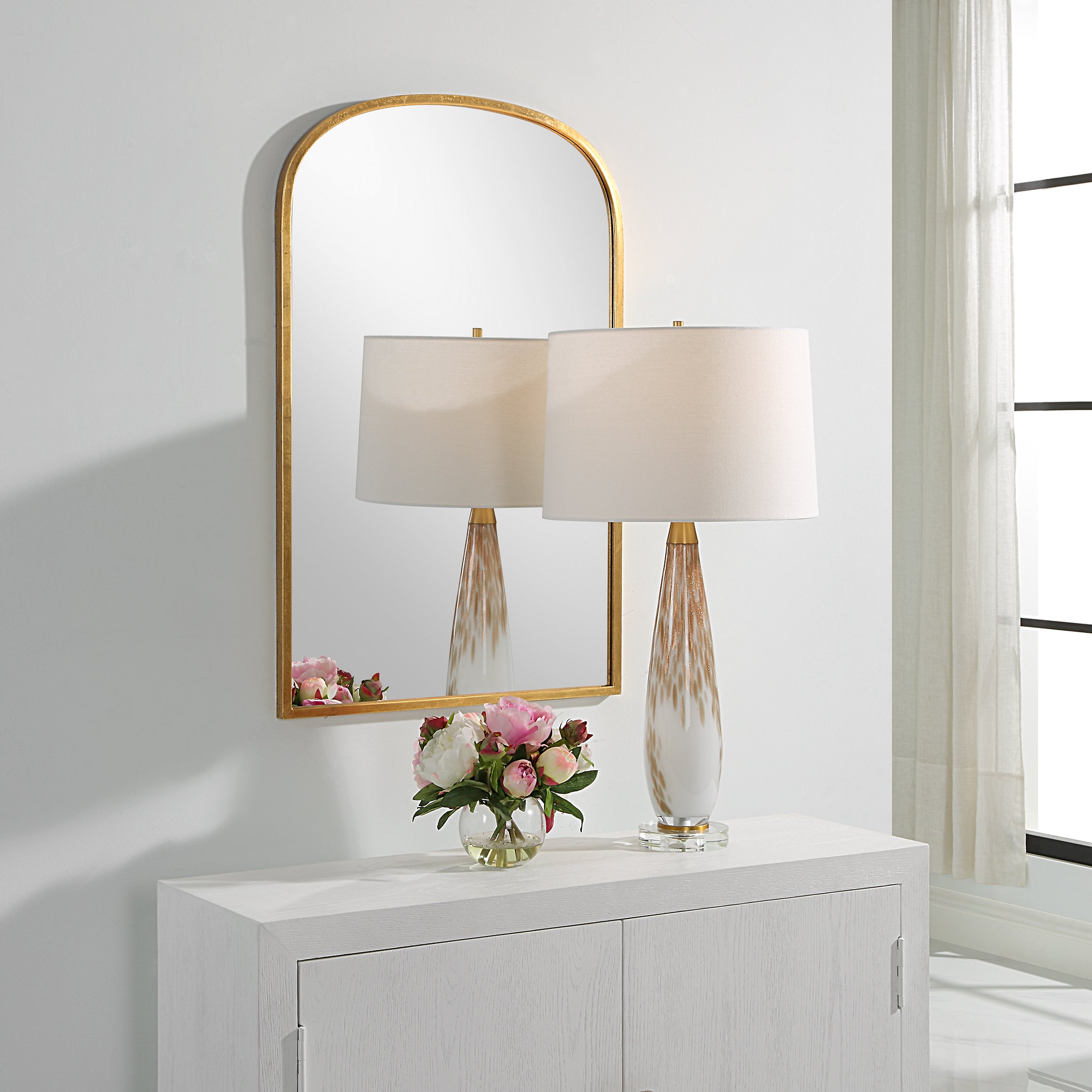 Furniture Direct Discount Home Decor The Annabelle Arch Gold Mirror