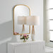 Furniture Direct Discount Home Decor The Annabelle Arch Gold Mirror