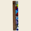 Gary Rosenthal Judaica Large Wood And Glass Mezuzah, Walnut