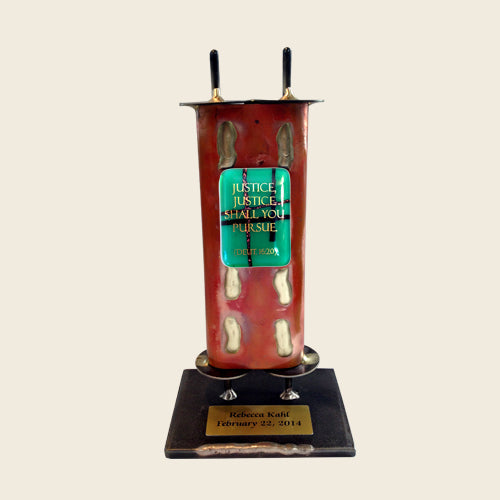 Gary Rosenthal Judaica Medium Torah Sculpture: Justice