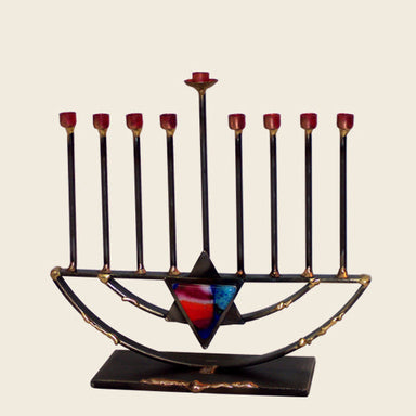 Gary Rosenthal Judaica Small Rod Menorah