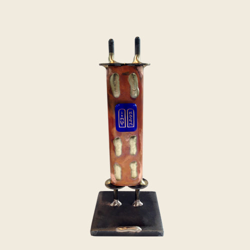 Gary Rosenthal Judaica Small Torah Sculpture With Glass