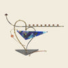 Gary Rosenthal Judaica Two-toned Heart Menorah