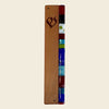 Gary Rosenthal Judaica Wood And Glass Mezuzah, Cedar
