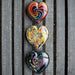 Glass Eye Art Glass Glass Eye Anniversary Hearts of Fire Paperweight