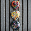 Glass Eye Art Glass Glass Eye Anniversary Hearts of Fire Paperweight