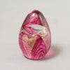 Glass Eye Art Glass Glass Eye Cranberry Passion Flower Dichroic Egg Paperweight