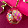 Glass Eye Art Glass Glass Eye January: GARNET Birthstone Diamond Ornament