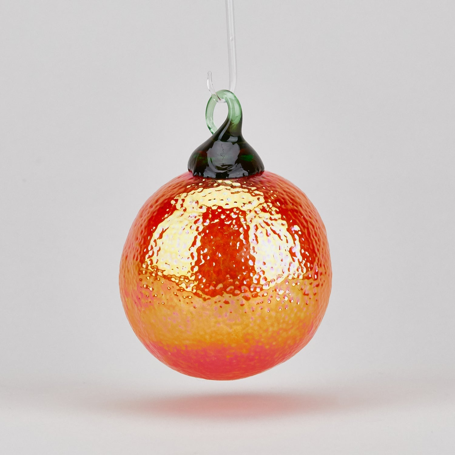 Glass Eye Art Glass Glass Eye Orange Ornament