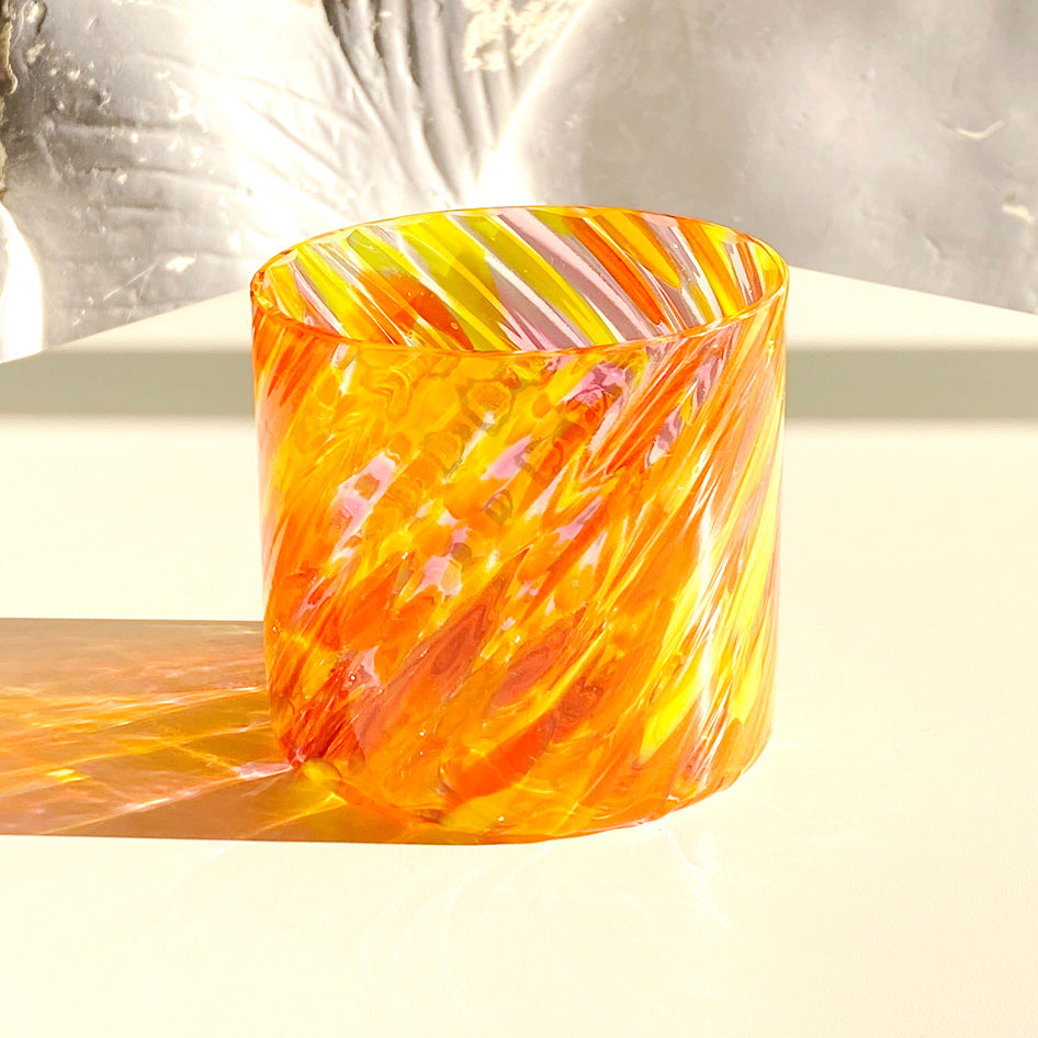 Glass Eye Art Glass Glass Eye Sunset Twist Drinker