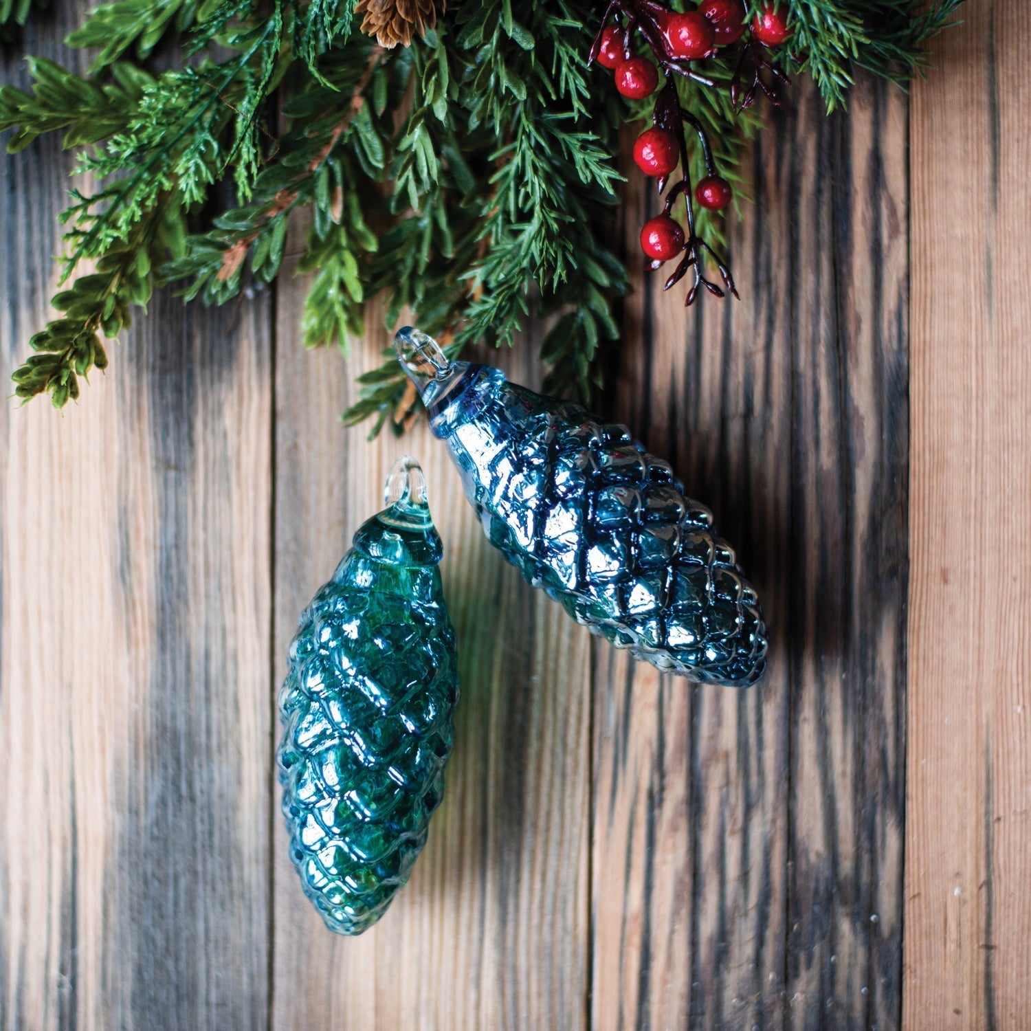 Glass Eye Art Glass Glass Eye Tinsel Blue Vintage Ornament