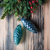 Glass Eye Art Glass Glass Eye Tinsel Blue Vintage Ornament