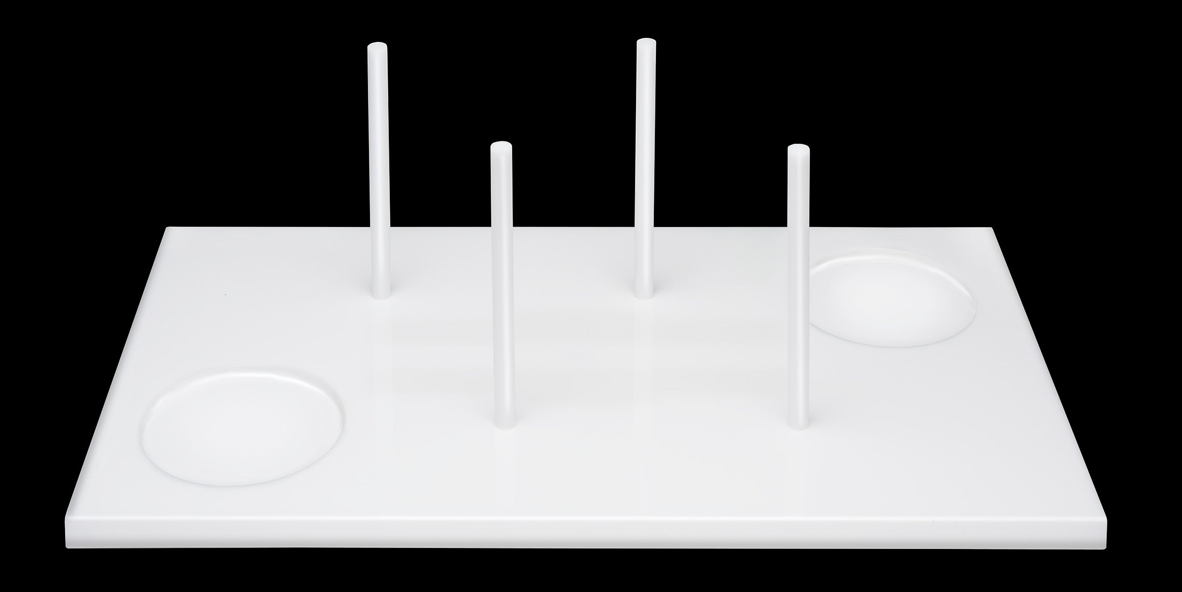 Inspired Generations Giftware Inspired Generations Bagels On Board - White Acrylic - Brunch Tray - Shipping Early December