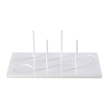 Inspired Generations Giftware Inspired Generations Bagels On Board - White Acrylic - Brunch Tray - Shipping Early December