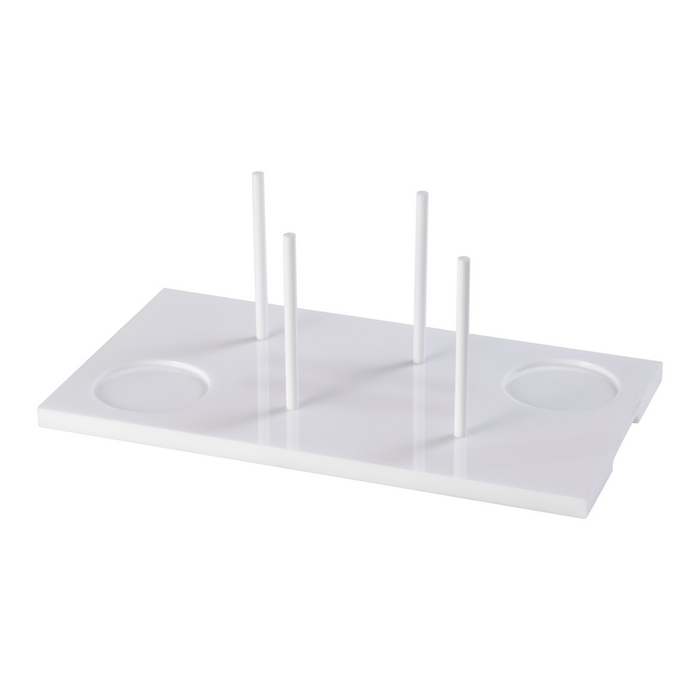 Inspired Generations Giftware Inspired Generations Bagels On Board - White Acrylic - Brunch Tray - Shipping Early December