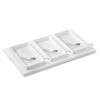 Inspired Generations Giftware Inspired Generations Bright White Acrylic Brunch Board with 3 Trays & 3 Pokers